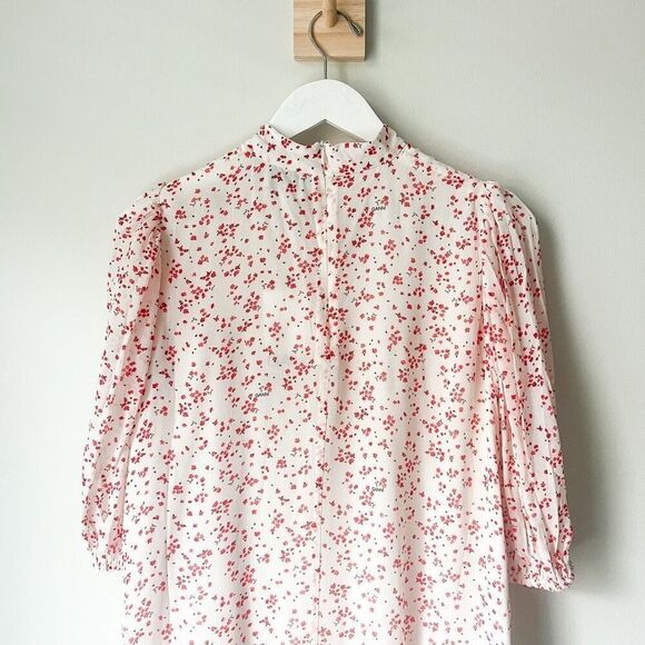 NWT GANNI Georgette Mini Dress Size 36 - Picture 7 of 10